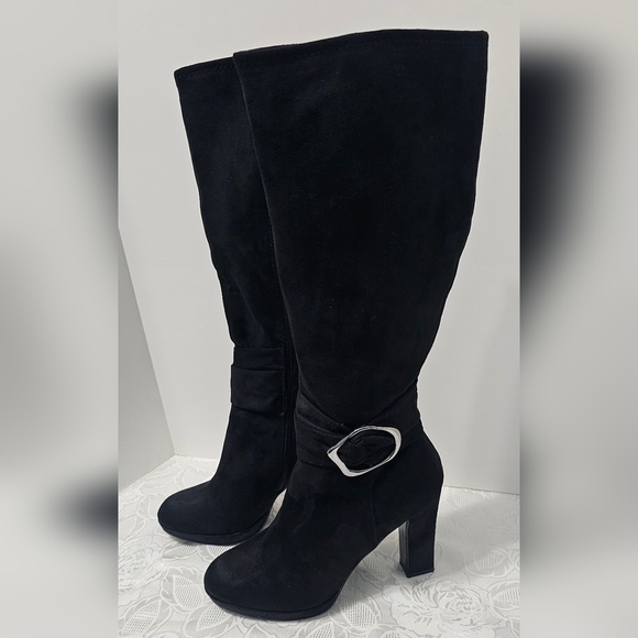 Impo Strech Olexa Women's High Heel Black Boot Size 8 - Picture 1 of 7
